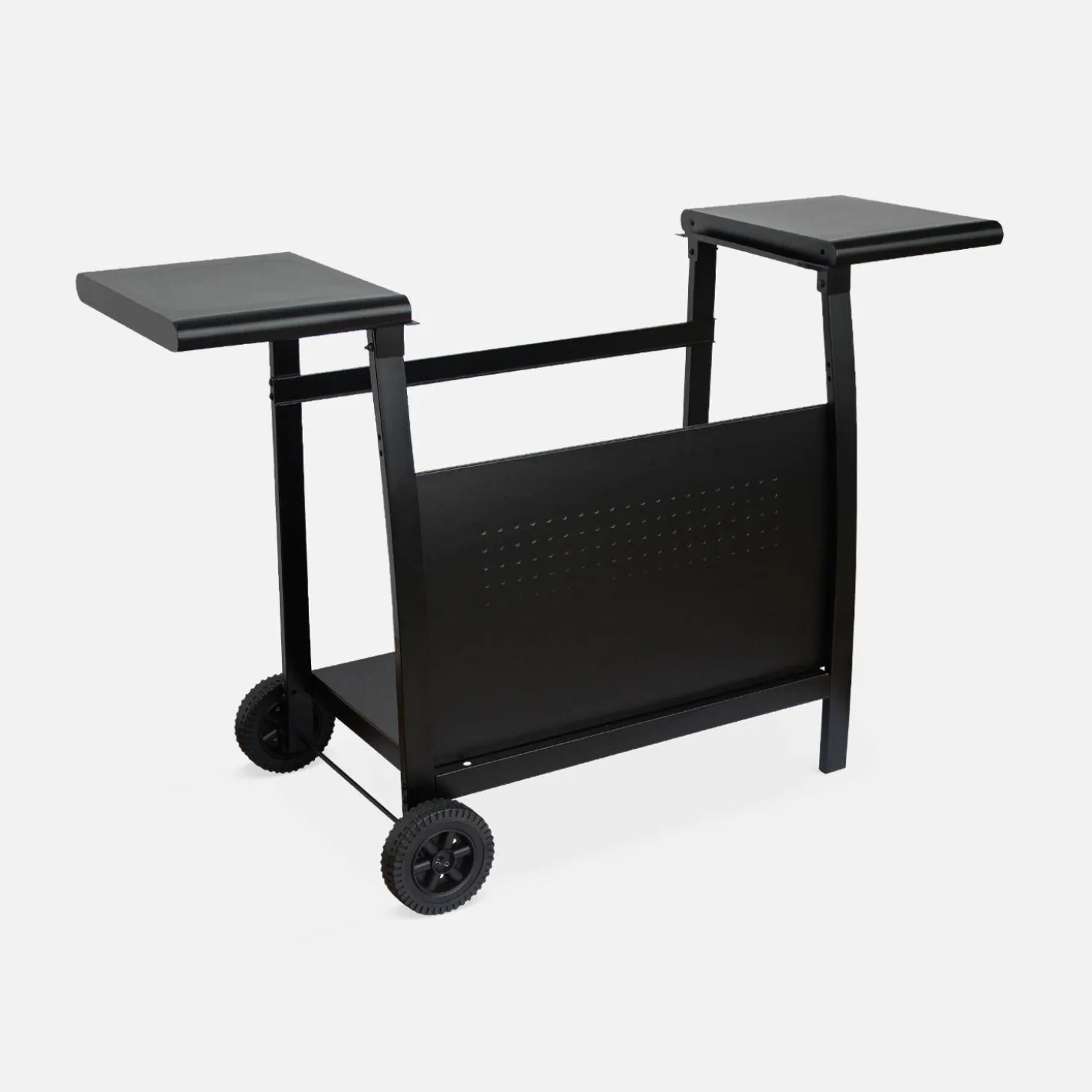 Plancha gas 3 branders roestvrij staal 7,5kW met trolley