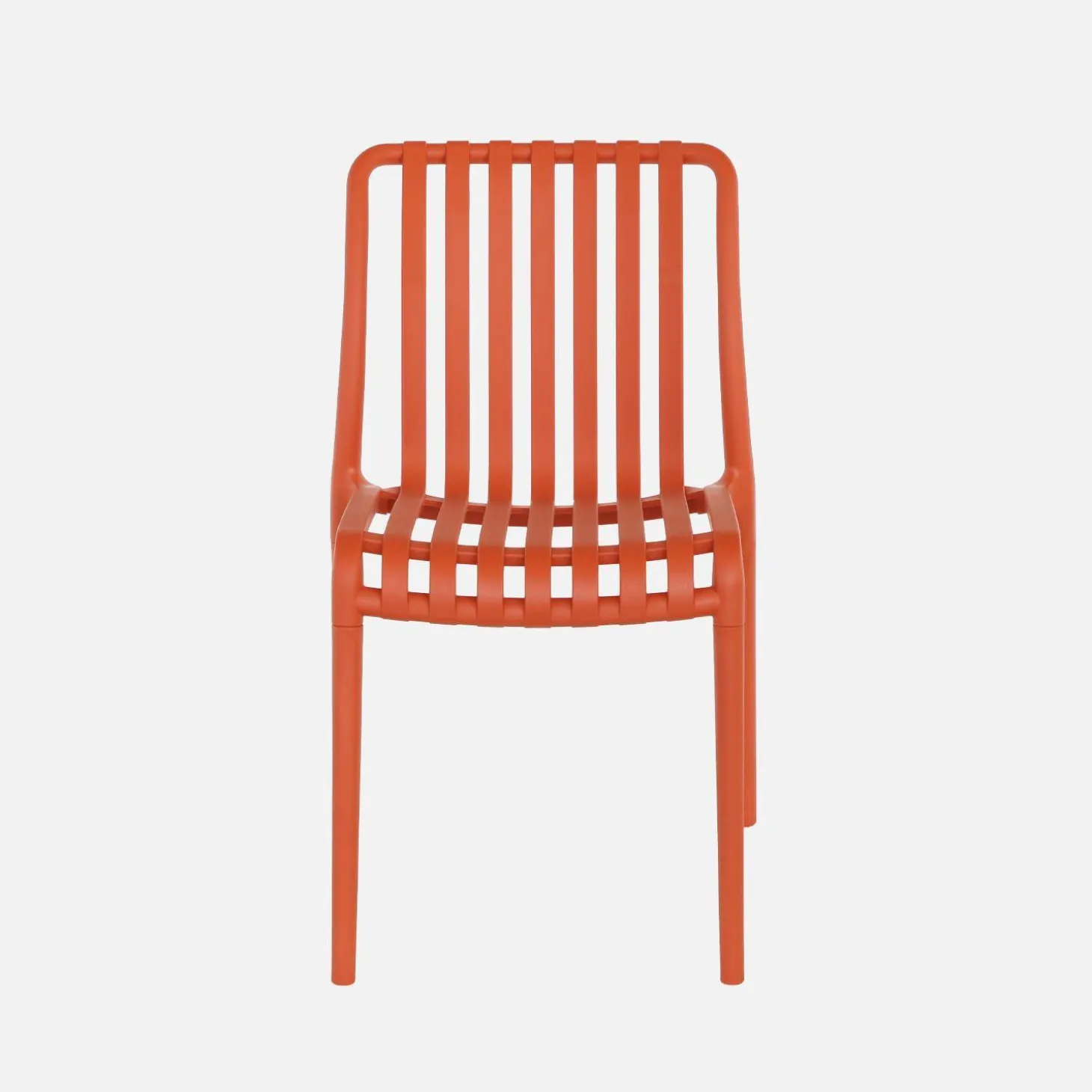 Plastic tuinstoel, stapelbaar (set van 4)