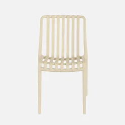 Plastic tuinstoel, stapelbaar (set van 4)
