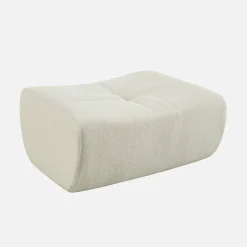 Poef, voetenbankje voor Sokol fauteuil met boucléstof