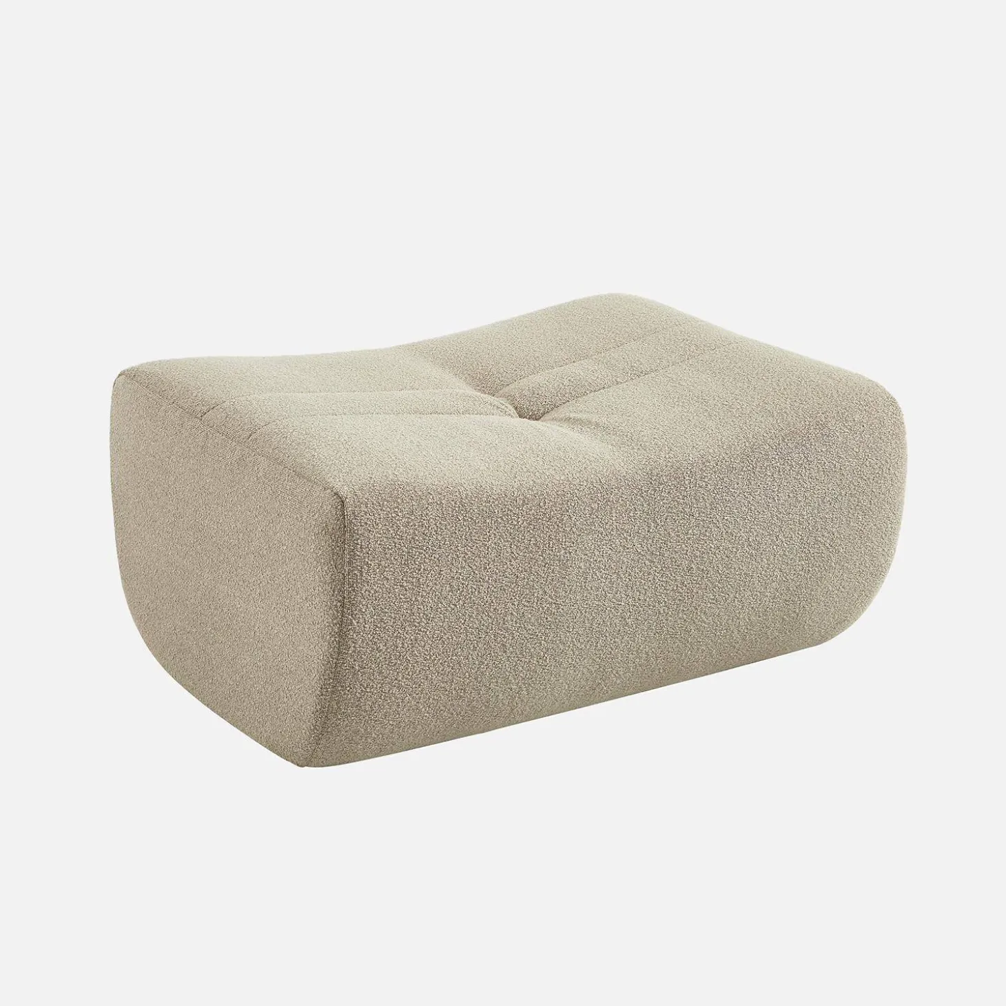 Poef, voetenbankje voor Sokol fauteuil met boucléstof
