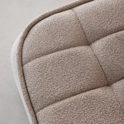 Poef, voetenbank voor Boni fauteuil bouclé stof 1 zitplaats