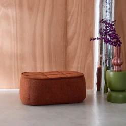 Poef, voetenbank voor Boni fauteuil bouclé stof 1 zitplaats