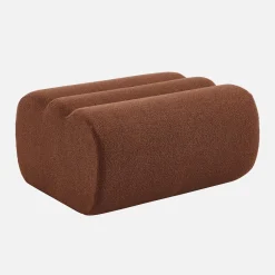 Poef, voetenbank voor Nova fauteuil getextureerde bouclé