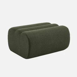 Poef, voetenbank voor Nova fauteuil getextureerde bouclé