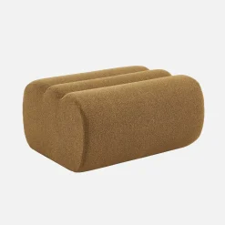 Poef, voetenbank voor Nova fauteuil getextureerde bouclé