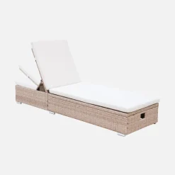 Polyester geweven hars ligstoel, multi-positie (set van 2)