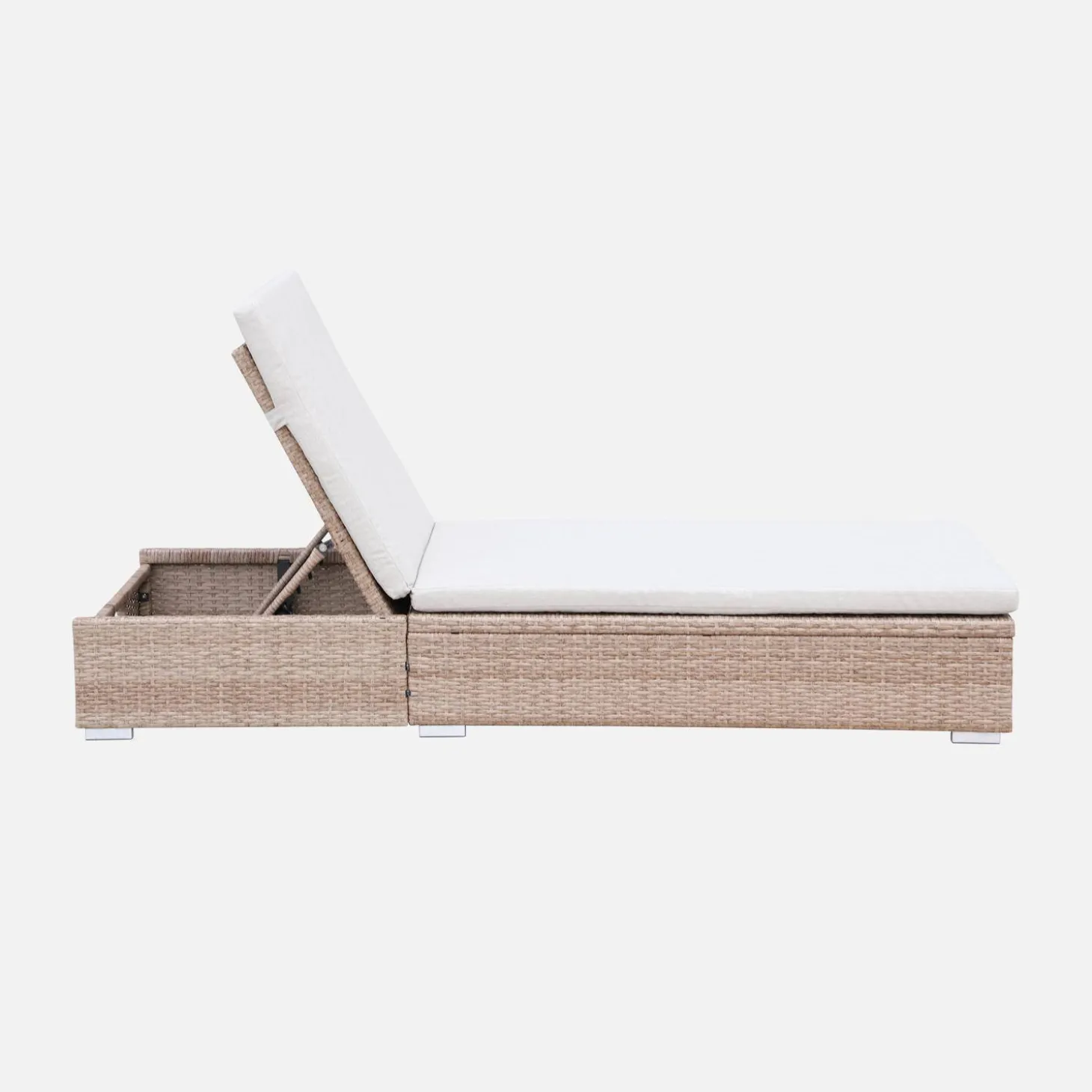 Polyester geweven hars ligstoel, multi-positie (set van 2)