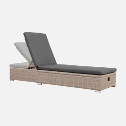 Polyester geweven hars ligstoel, multi-positie (set van 2)