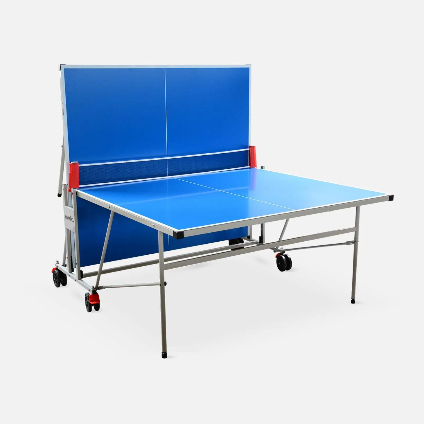 Premium outdoor tafeltennistafel met 2 rackets, 3 ballen en beschermhoes