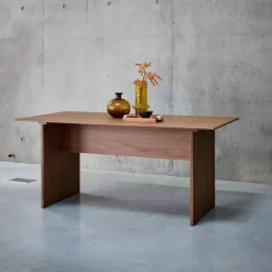 Rechthoekige eettafel, gesneden houteffect, 4-6 zitplaatsen, 170cm