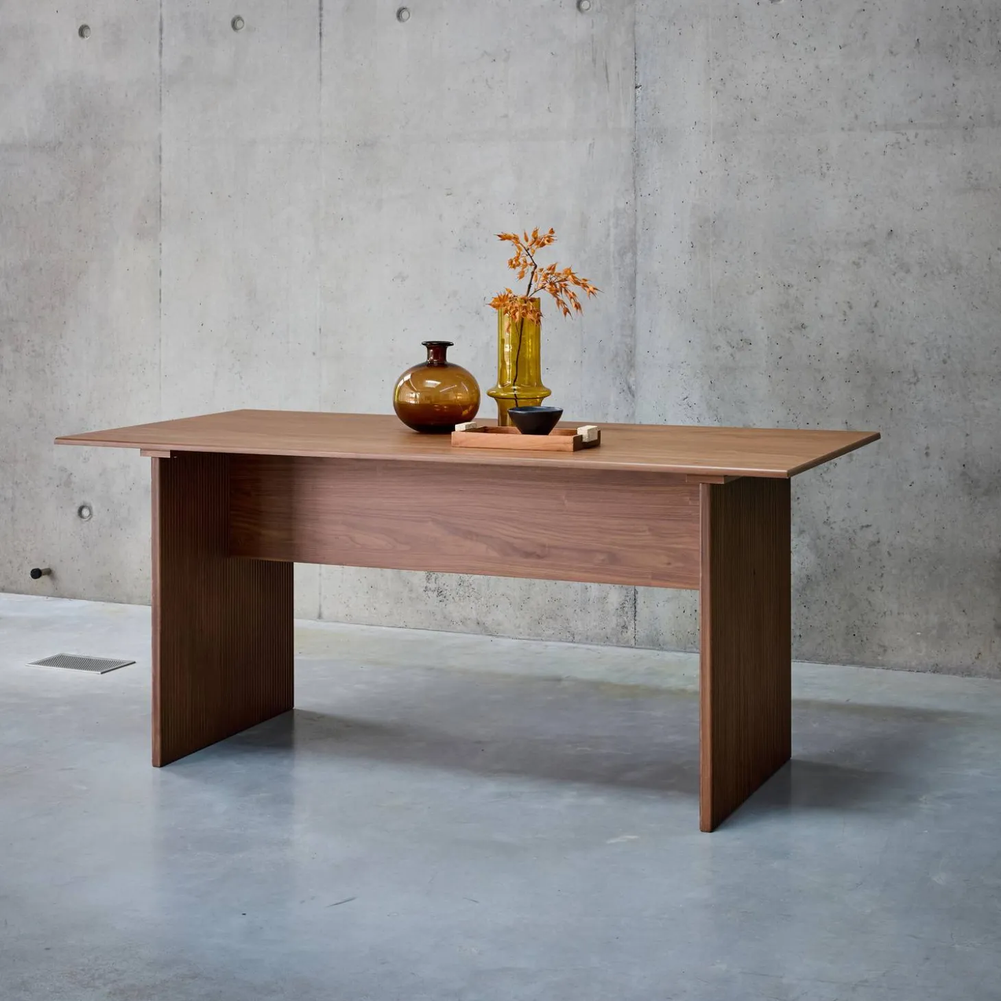 Rechthoekige eettafel, gesneden houteffect, 4-6 zitplaatsen, 170cm
