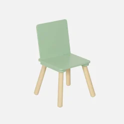 Rechthoekige kindertafel grenenhout 4 stoelen