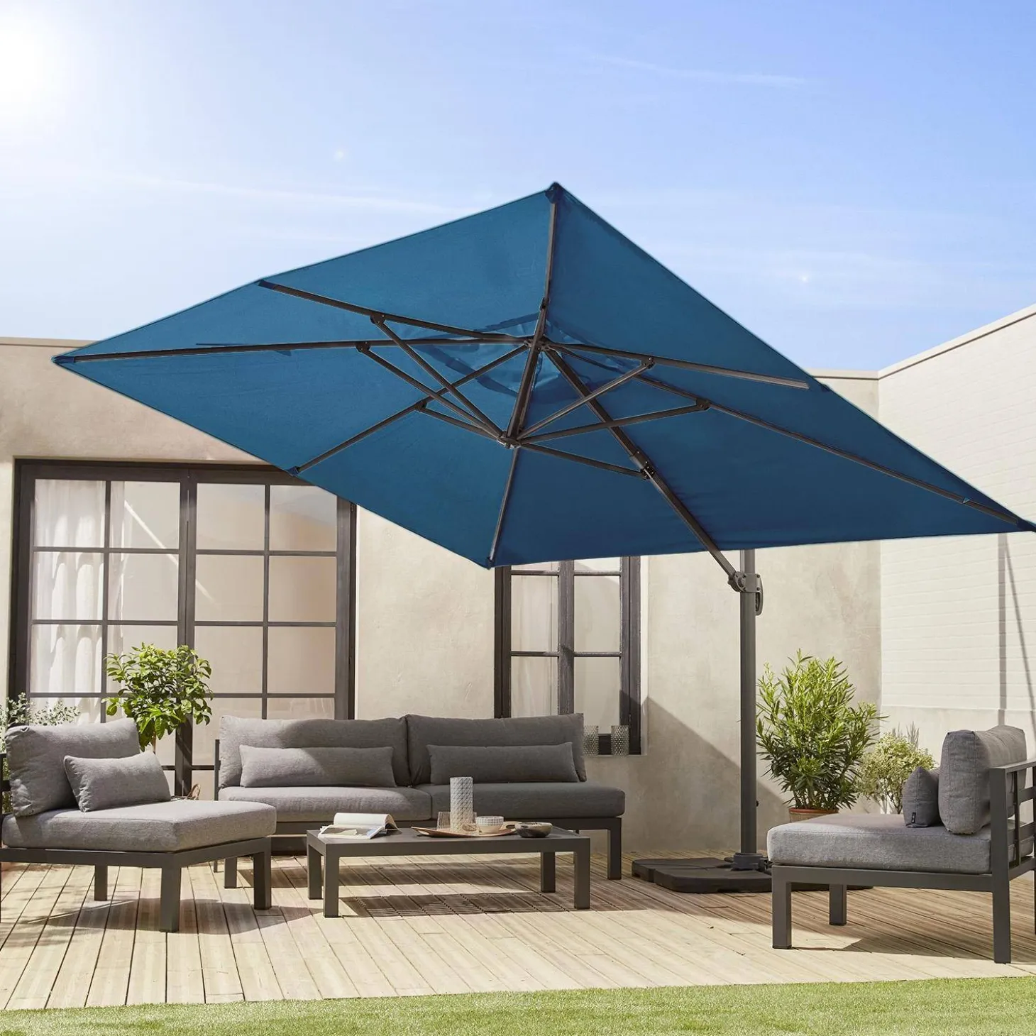 Rechthoekige parasol 3x4m