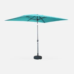 Rechthoekige parasol 2x3m met centrale mast