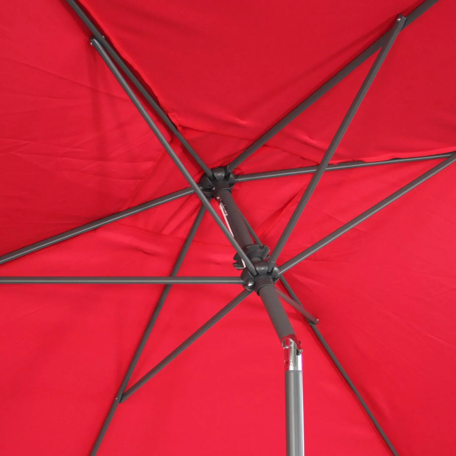 Rechthoekige parasol 2x3m met centrale mast