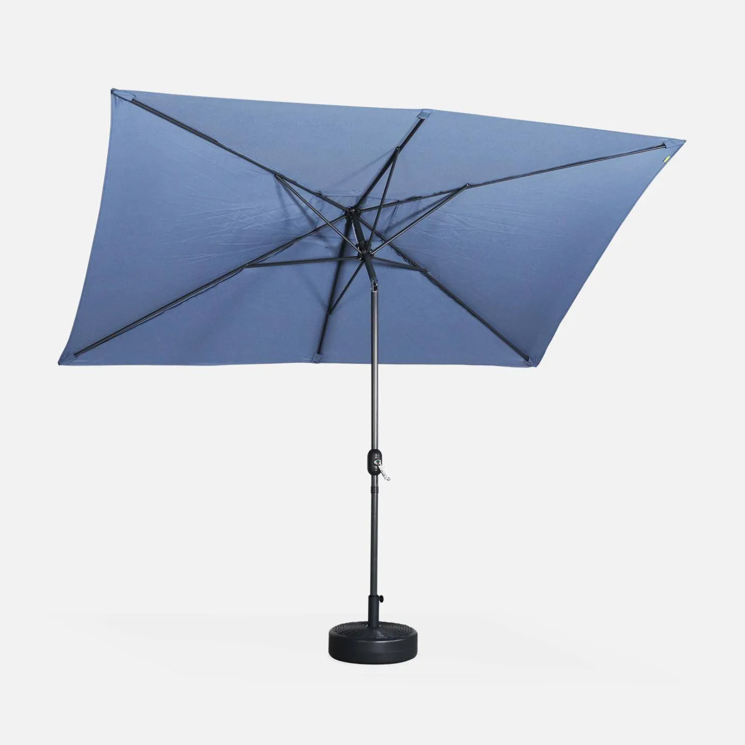 Rechthoekige parasol 2x3m met centrale mast