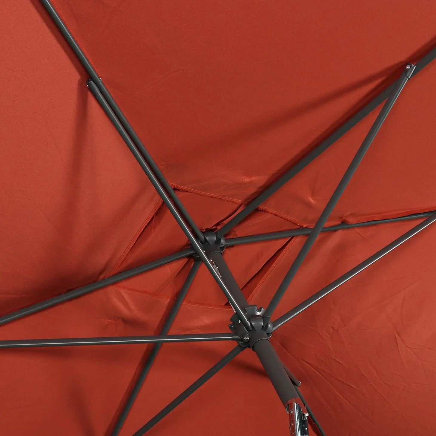 Rechthoekige parasol 2x3m met centrale mast