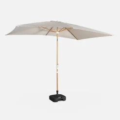 Rechthoekige parasol 2x3m met centrale mast