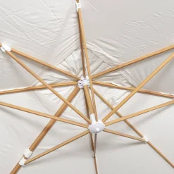 Rechthoekige parasol 3x4m, paal met houteffect