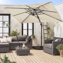 Rechthoekige zweefparasol 2x3m