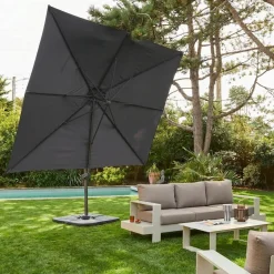 Rechthoekige zweefparasol 3x4m
