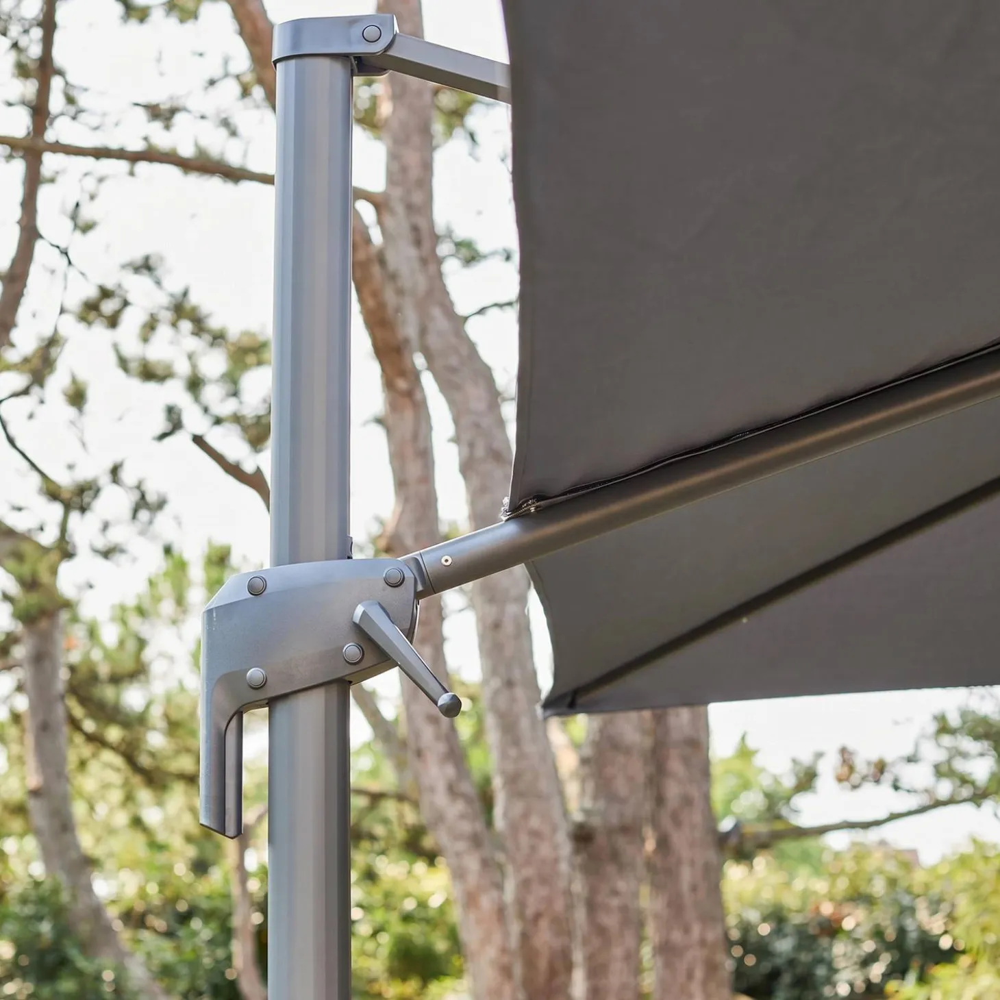 Rechthoekige zweefparasol 3x4m