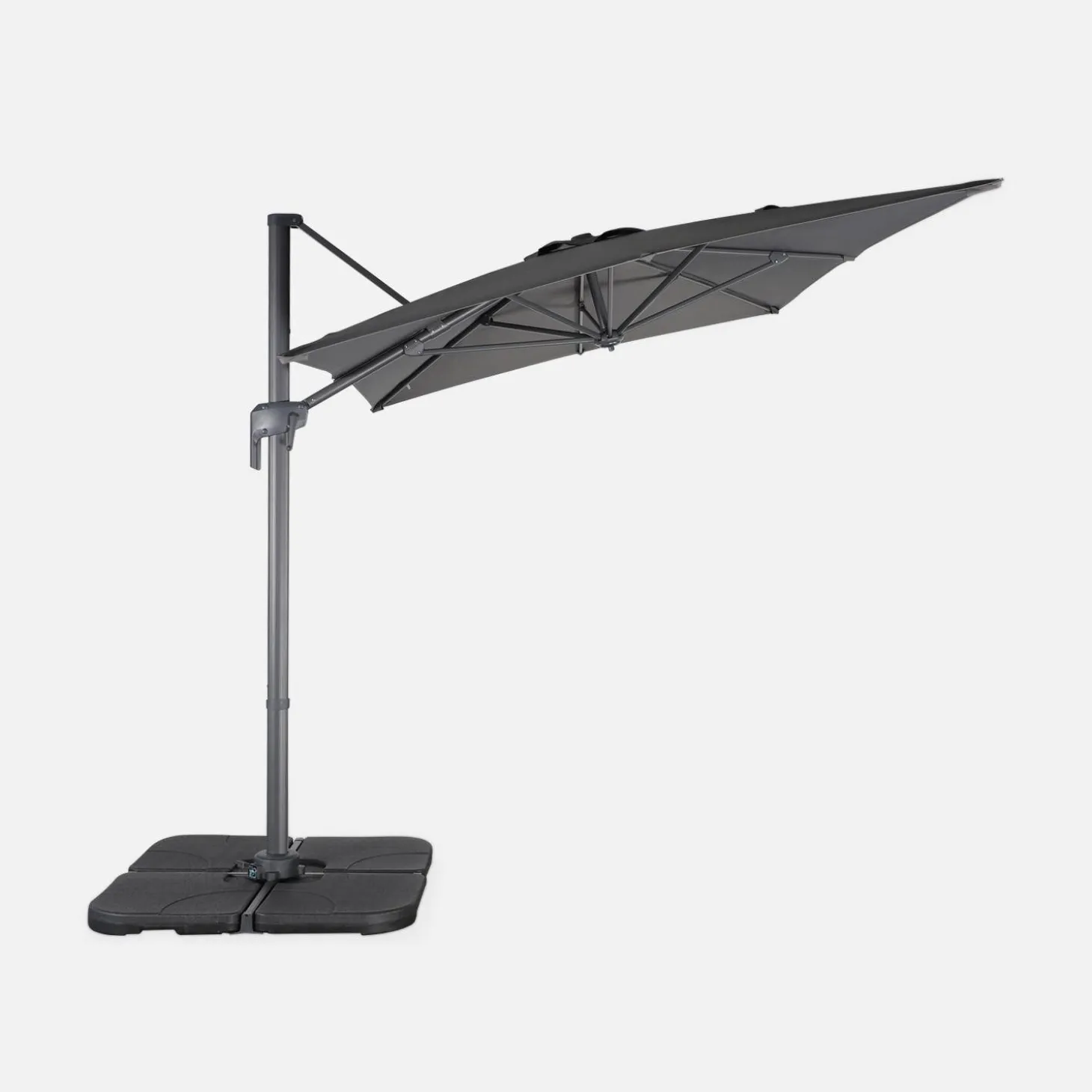 Rechthoekige zweefparasol 2x3m