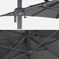 Rechthoekige zweefparasol 2x3m
