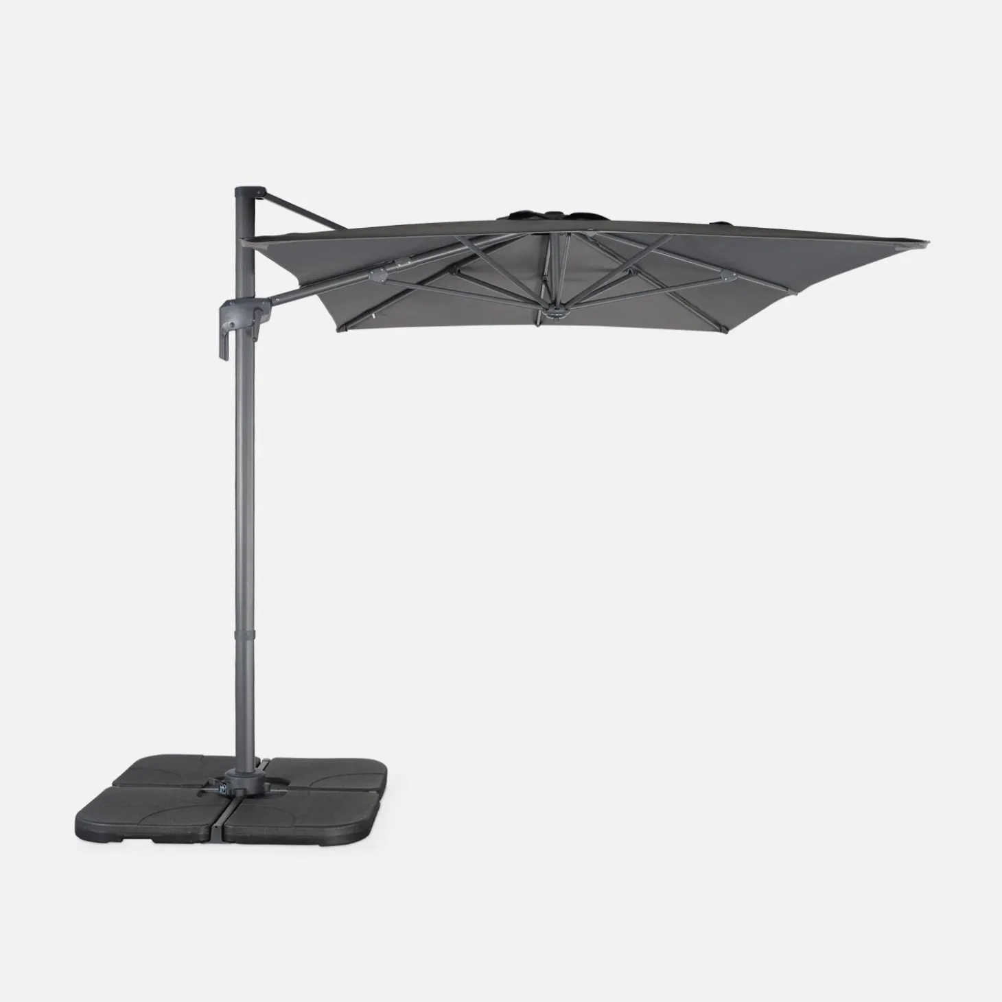 Rechthoekige zweefparasol 2x3m