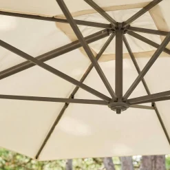 Rechthoekige zweefparasol 3x4m