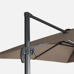 Rechthoekige zweefparasol 4x3m + ballasttegels 50x50cm