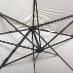 Rechthoekige zweefparasol 4x3m + ballasttegels 50x50cm