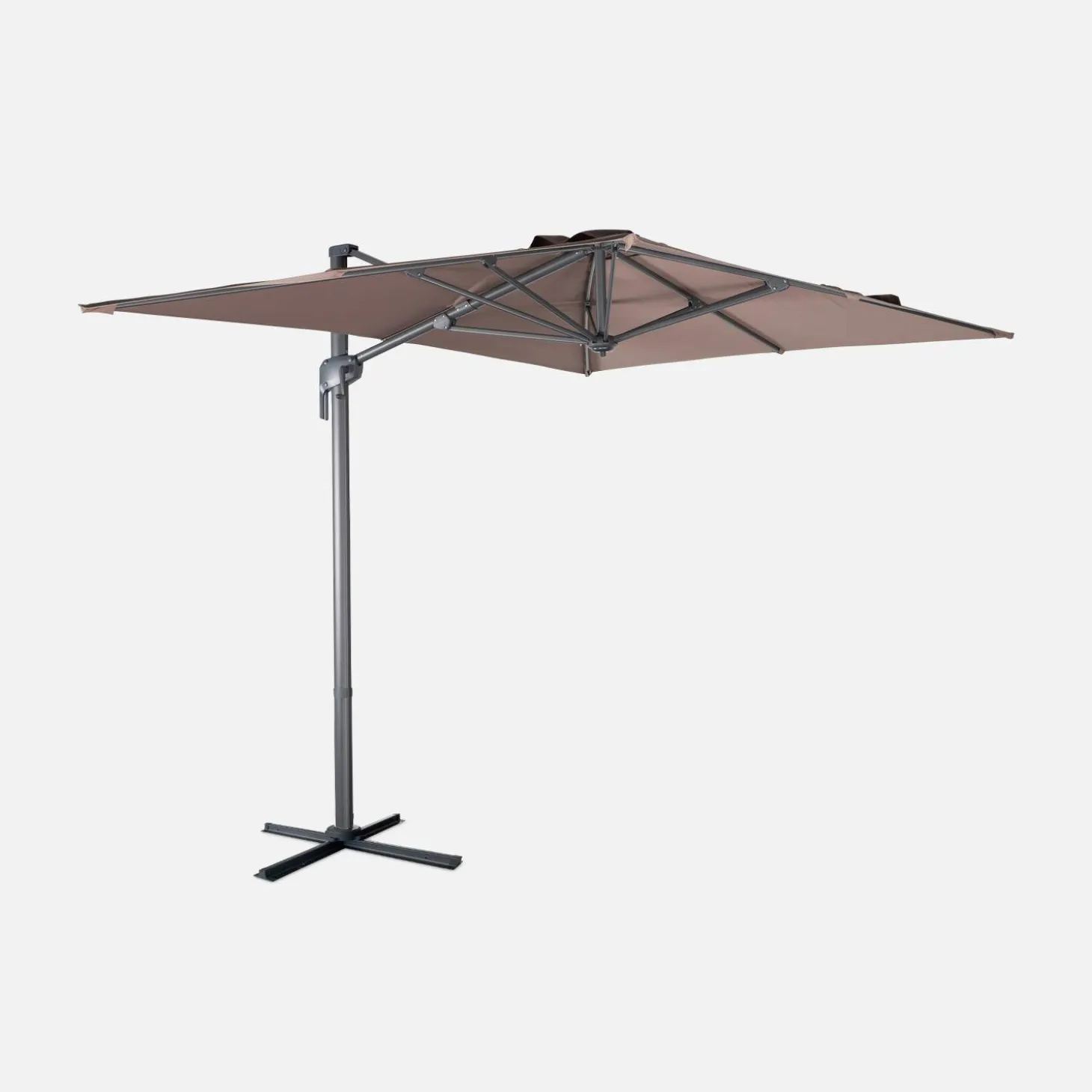 Rechthoekige zweefparasol 2x3m
