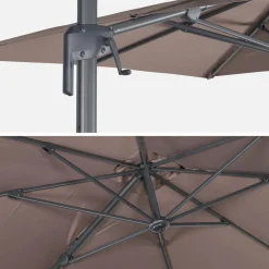 Rechthoekige zweefparasol 2x3m