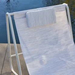 Relaxfauteuils (set van 2) met ronde stalen tafel
