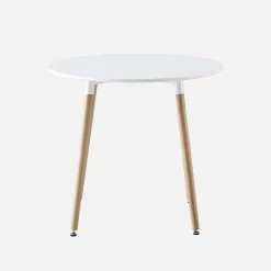 Ronde eettafel Scandinavisch hout 2 plaatsen