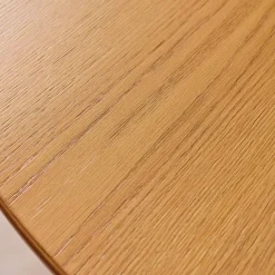 Ronde eettafel van rubberhout en eikenfineer 4 plaatsen
