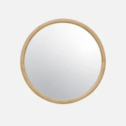 Ronde houten spiegel Ø60cm