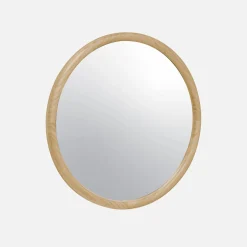 Ronde houten spiegel Ø60cm