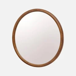 Ronde houten spiegel Ø60cm