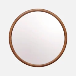 Ronde houten spiegel Ø60cm