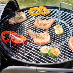 Ronde houtskoolbarbecue Ø53cm met kar staal