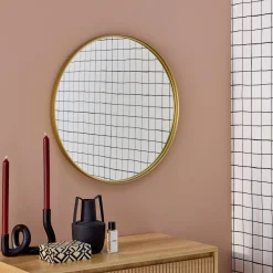 Ronde metalen spiegel Ø60cm