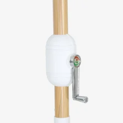 Ronde parasol 3m centrale mast met houteffect