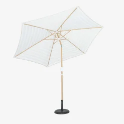 Ronde parasol 3m centrale mast met houteffect