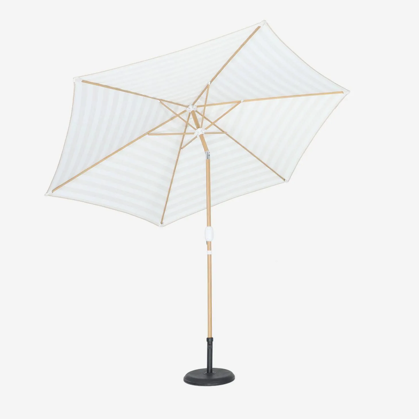 Ronde parasol 3m centrale mast met houteffect