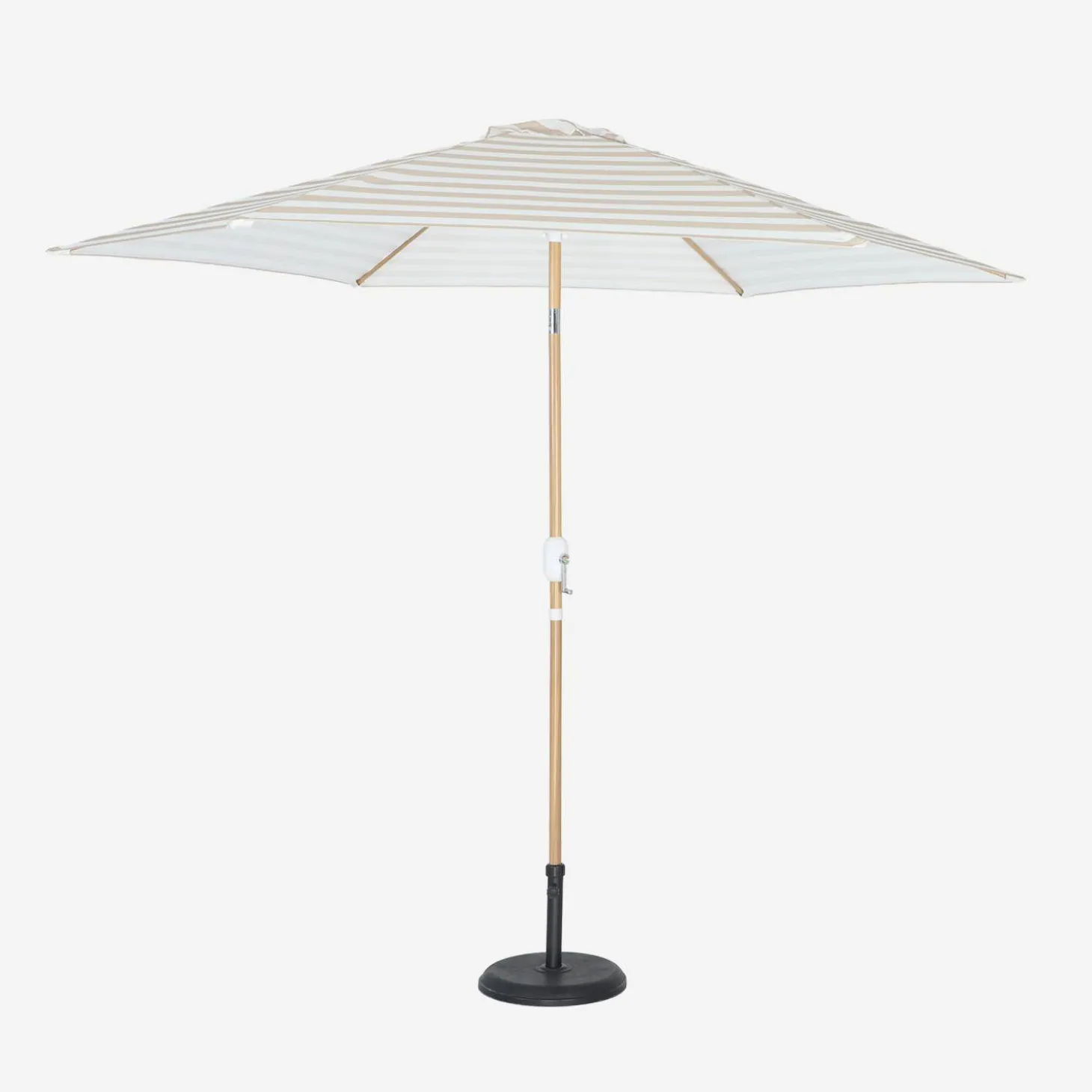 Ronde parasol 3m centrale mast met houteffect