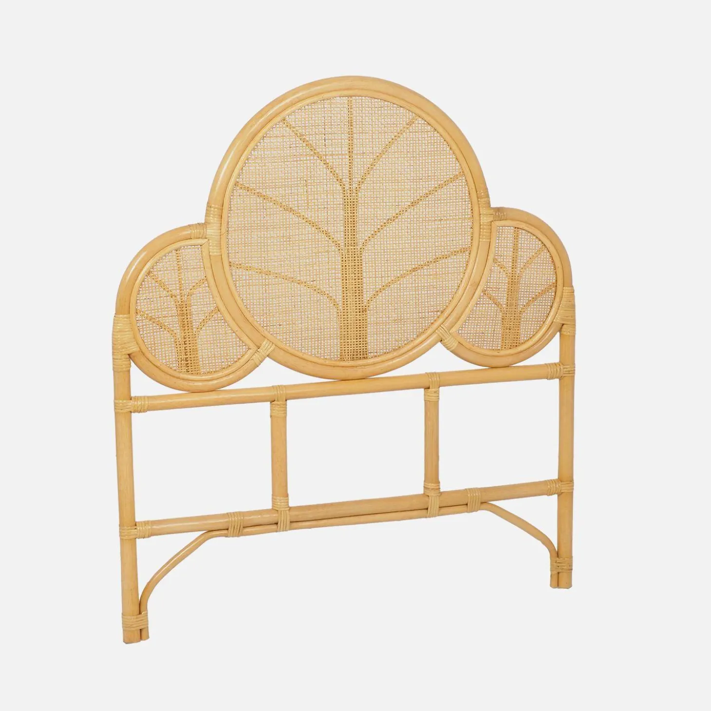 Rotan hoofdbord kinderkamer 90x100cm