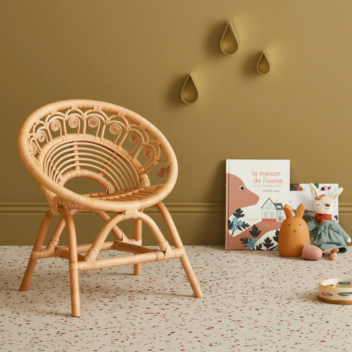 Rotan kinderstoel